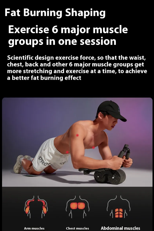 Lumora CoreRoll auto-rebound abdominal exercise wheel