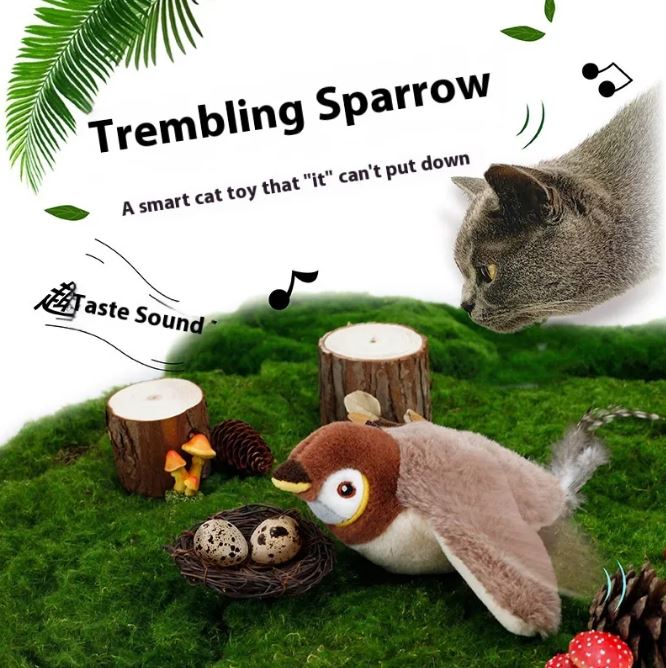 Lumora FlutterBird interactive flapping bird cat toy