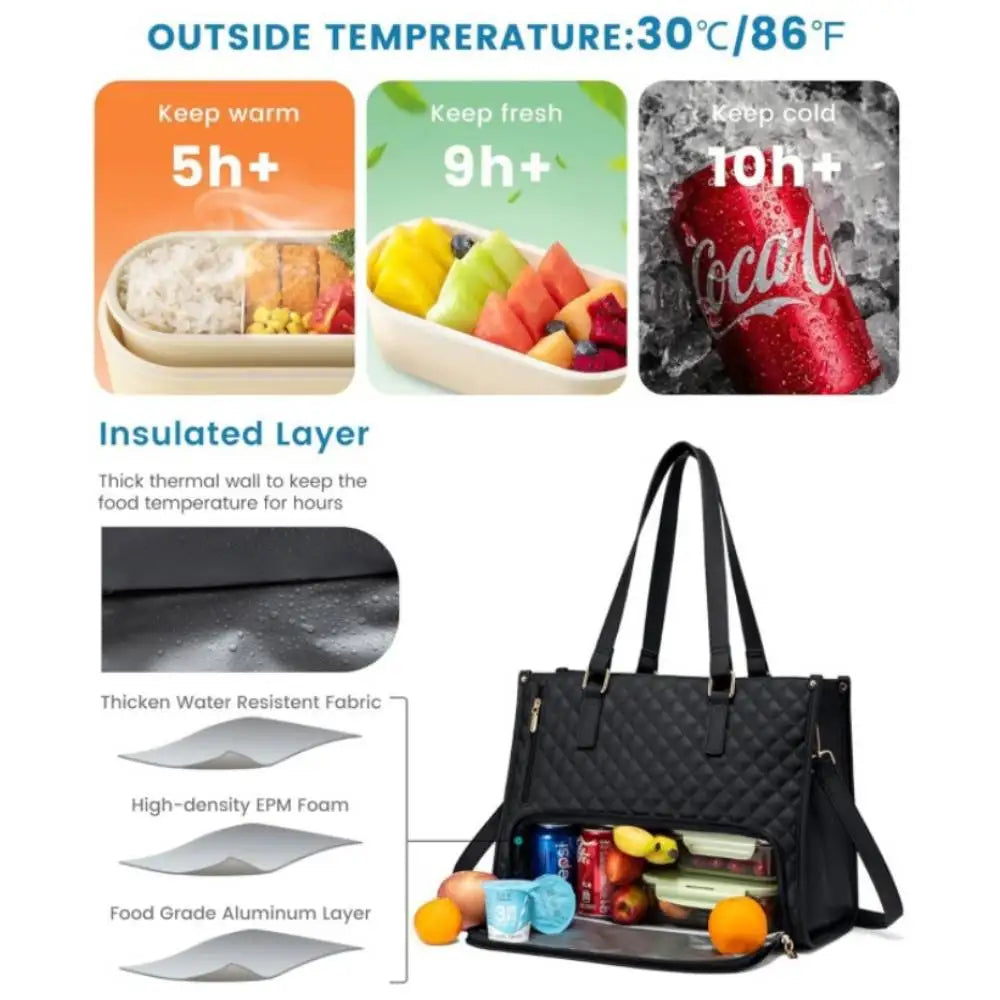 Lumora FreshPack insulated lunch bag tote for women