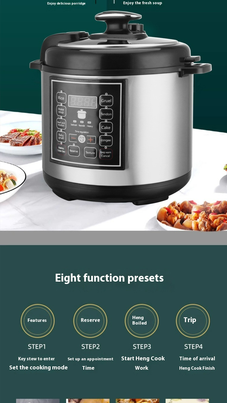 Lumora QuickCook 5L Electric Pressure Cooker - Multi-function cooker