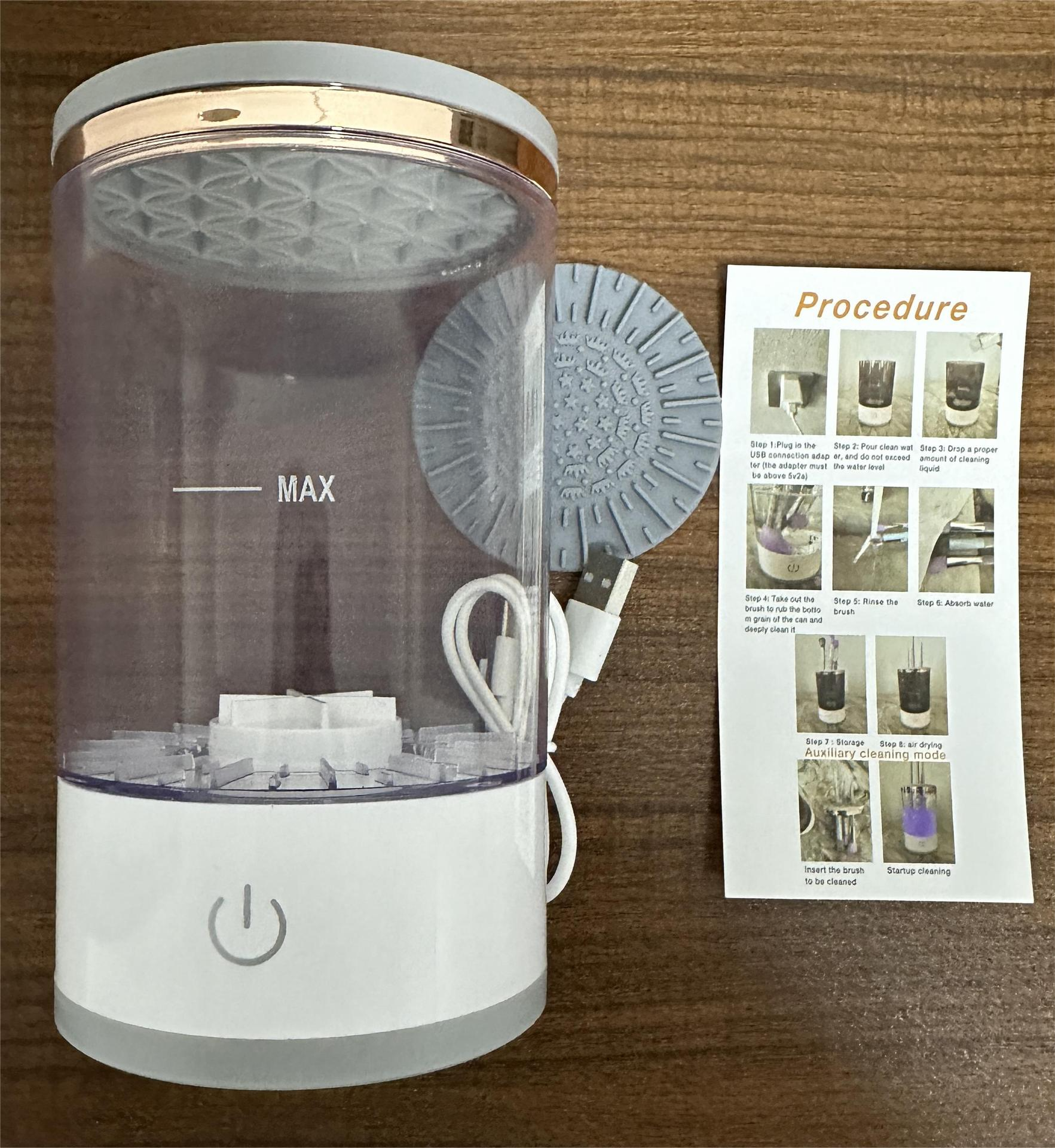 Lumora BrushFresh electric makeup brush cleaner spinner