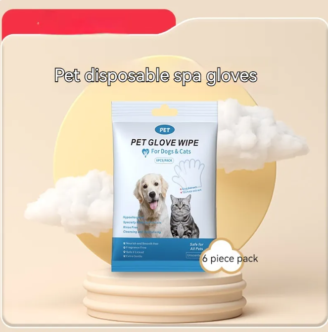 Lumora CleanPaws pet grooming cleaning gloves